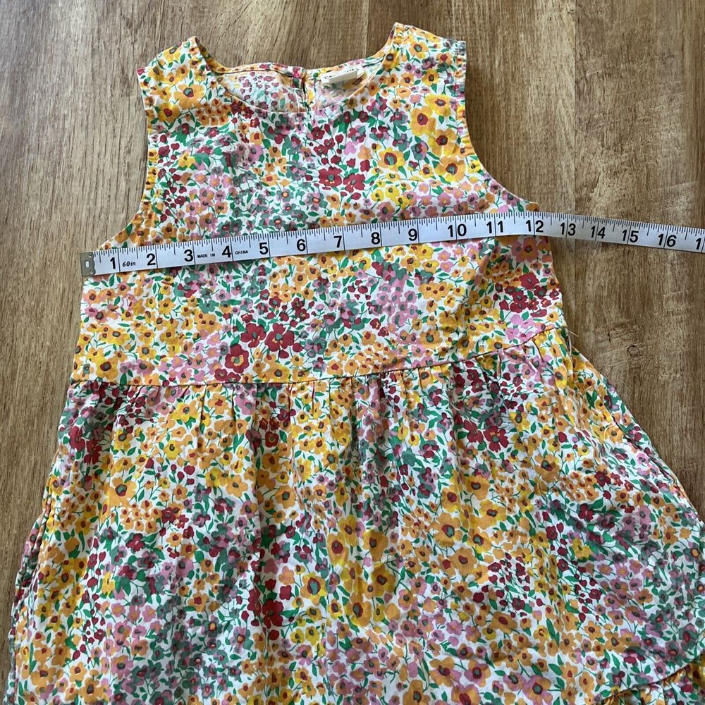 Crewcuts Girls' Floral Tiered Dress Size 8 Pink‎ Orange - Picture 6 of 7